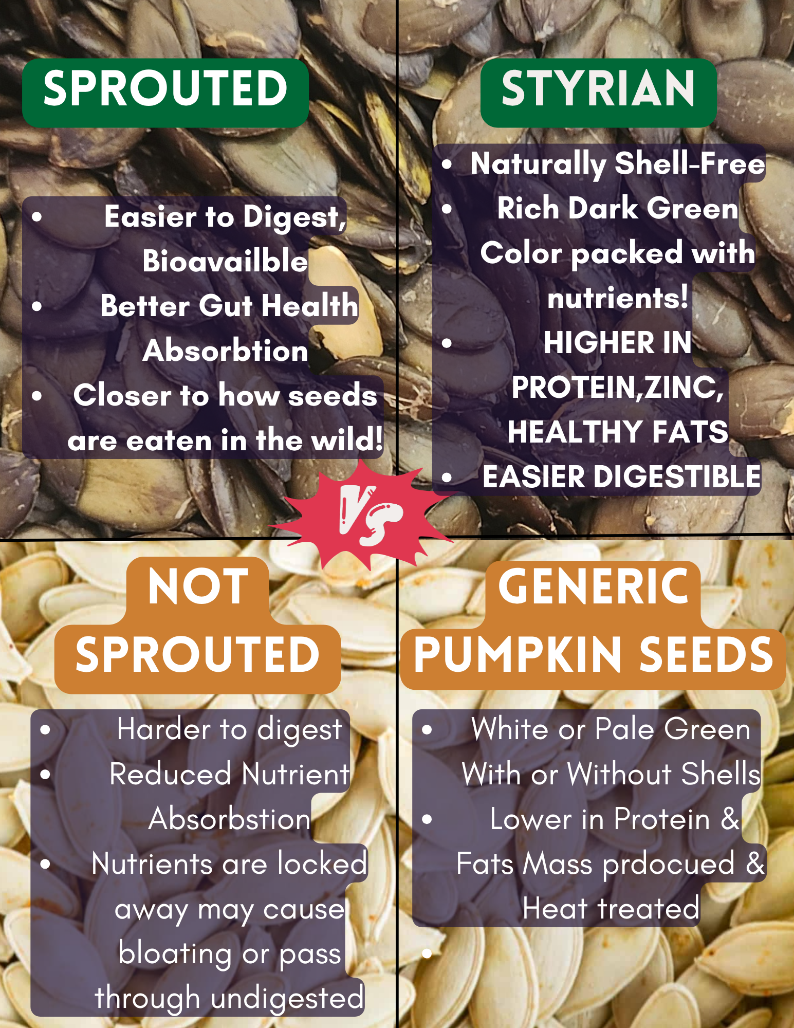styrian pumpkin seeds for planting Sprouted Styrian Pumpkin Seeds – Nutrient-Rich Superfood for Dogs & Cats – Pure Pawsitivity™️