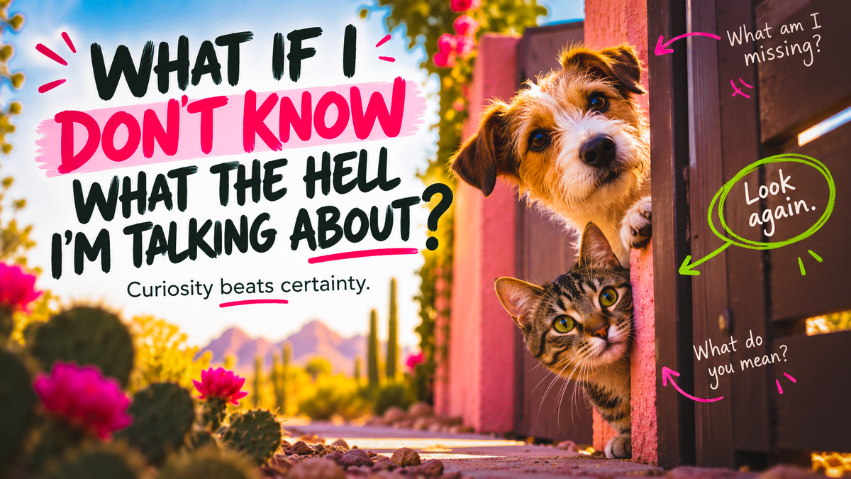 What If I Don't Know What the Hell I'm Talking About?