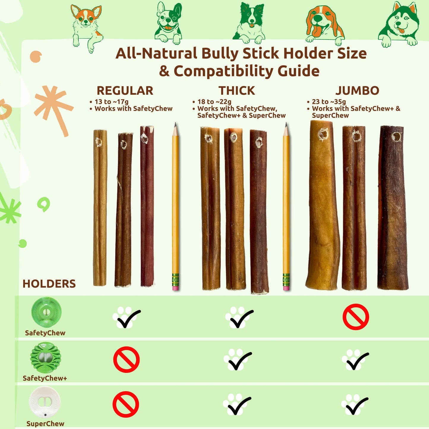 REFILL Chew  6" JUMBO