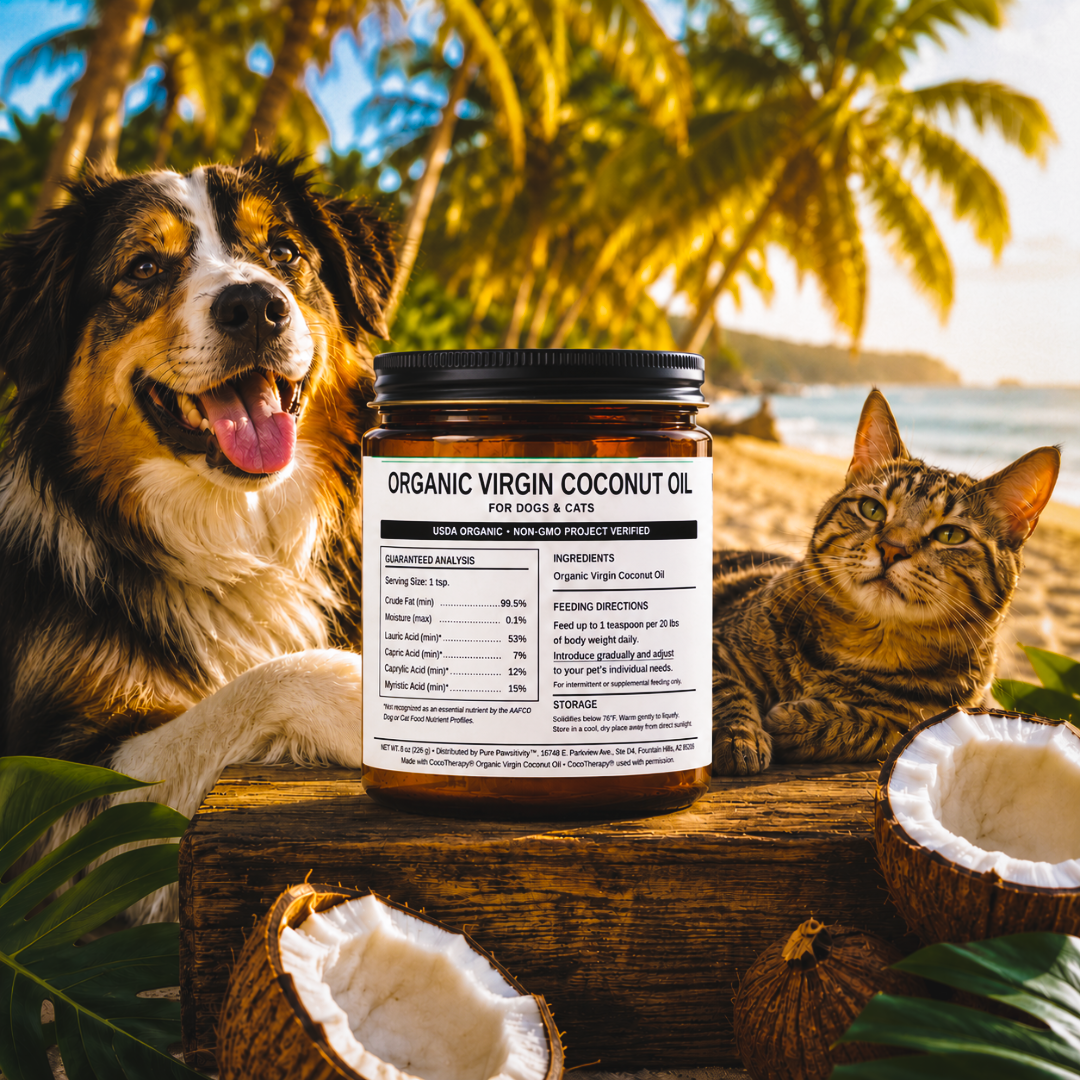 Organic Virgin Coconut Oil for Dogs & Cats | Pure Pawsitivity™
