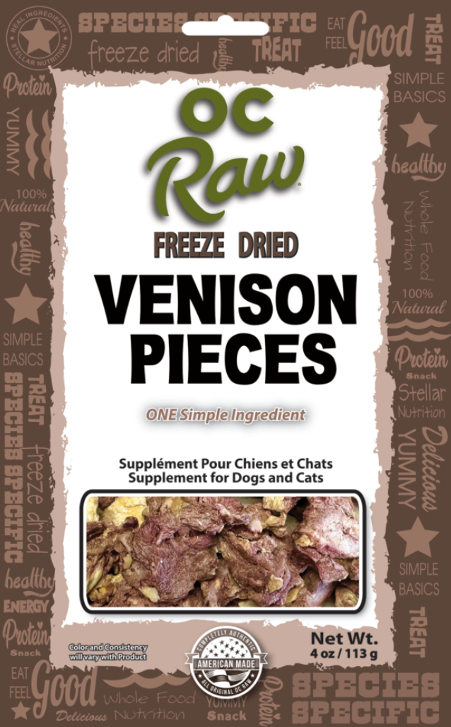 OCRaw Freeze-Dried Venison Pieces