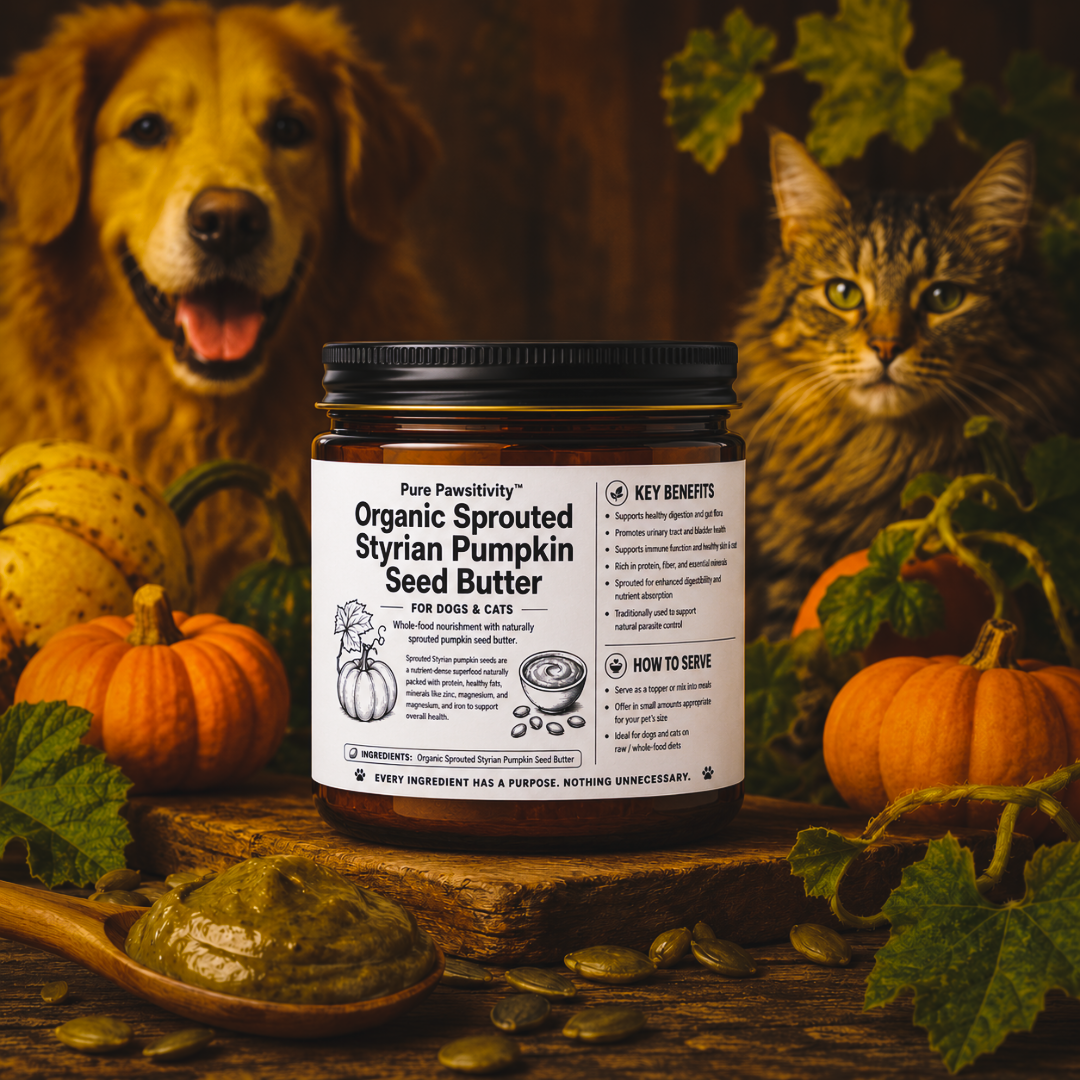 Organic Sprouted Styrian Pumpkin Seed Butter for Dogs & Cats