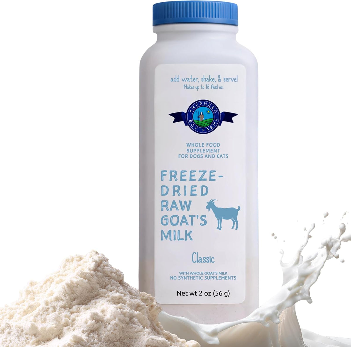 SBF CLASSIC Freeze-Dried Raw Goat Milk – Makes 16 oz