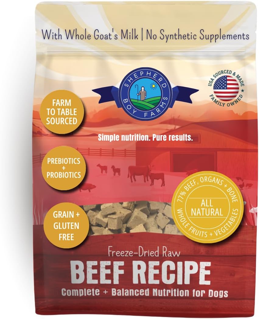 SBF Freeze-Dried Raw Beef Dog Food 14oz