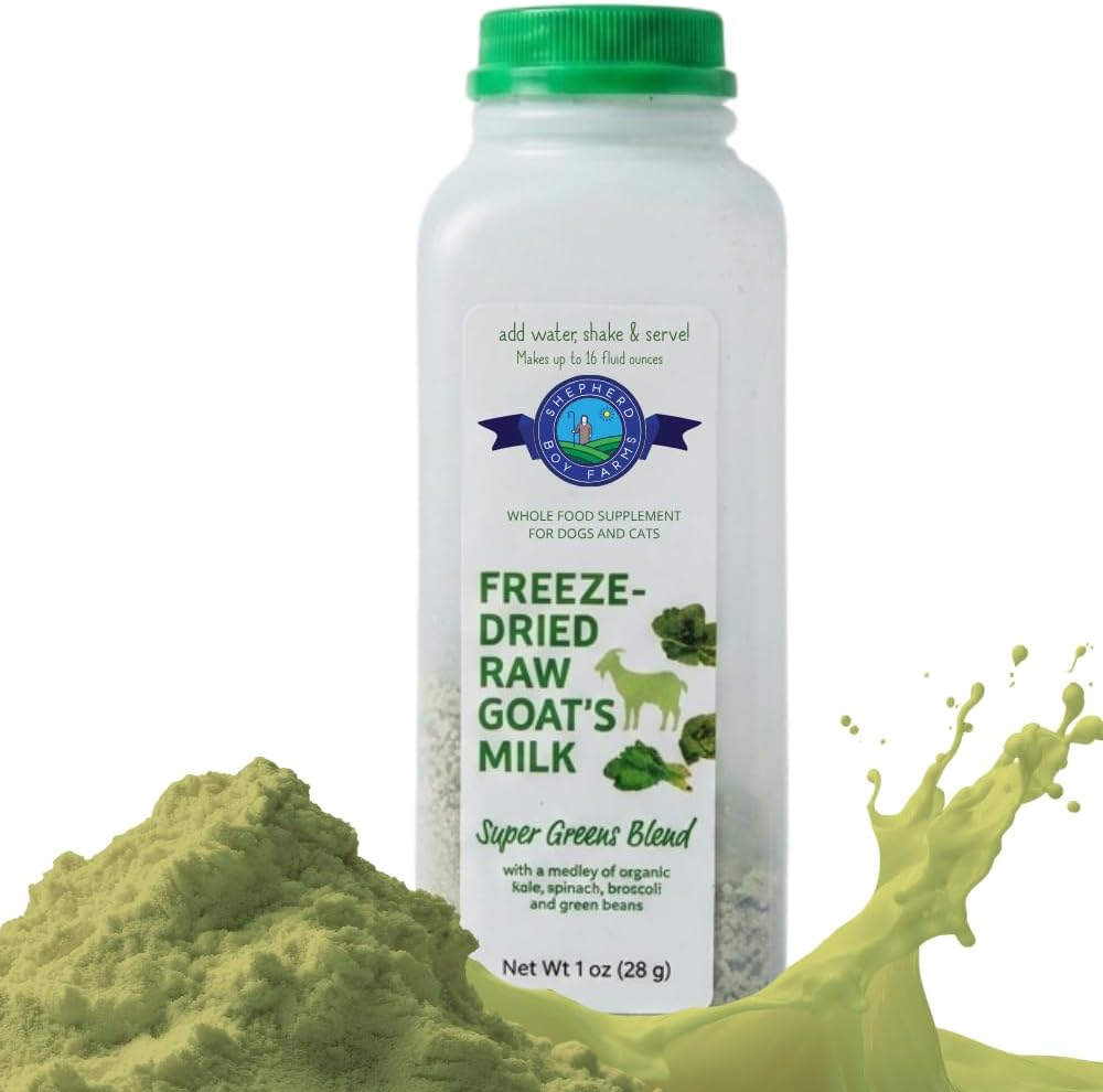 SBF GREENS Freeze-Dried Raw Goat Milk – Makes 16oz