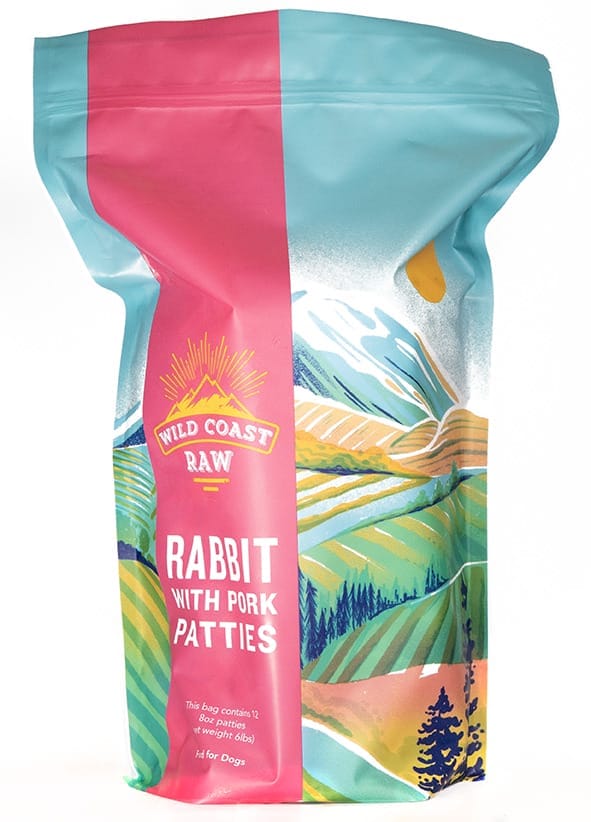 Wild Coast Raw Frozen Rabbit/Pork 6lb