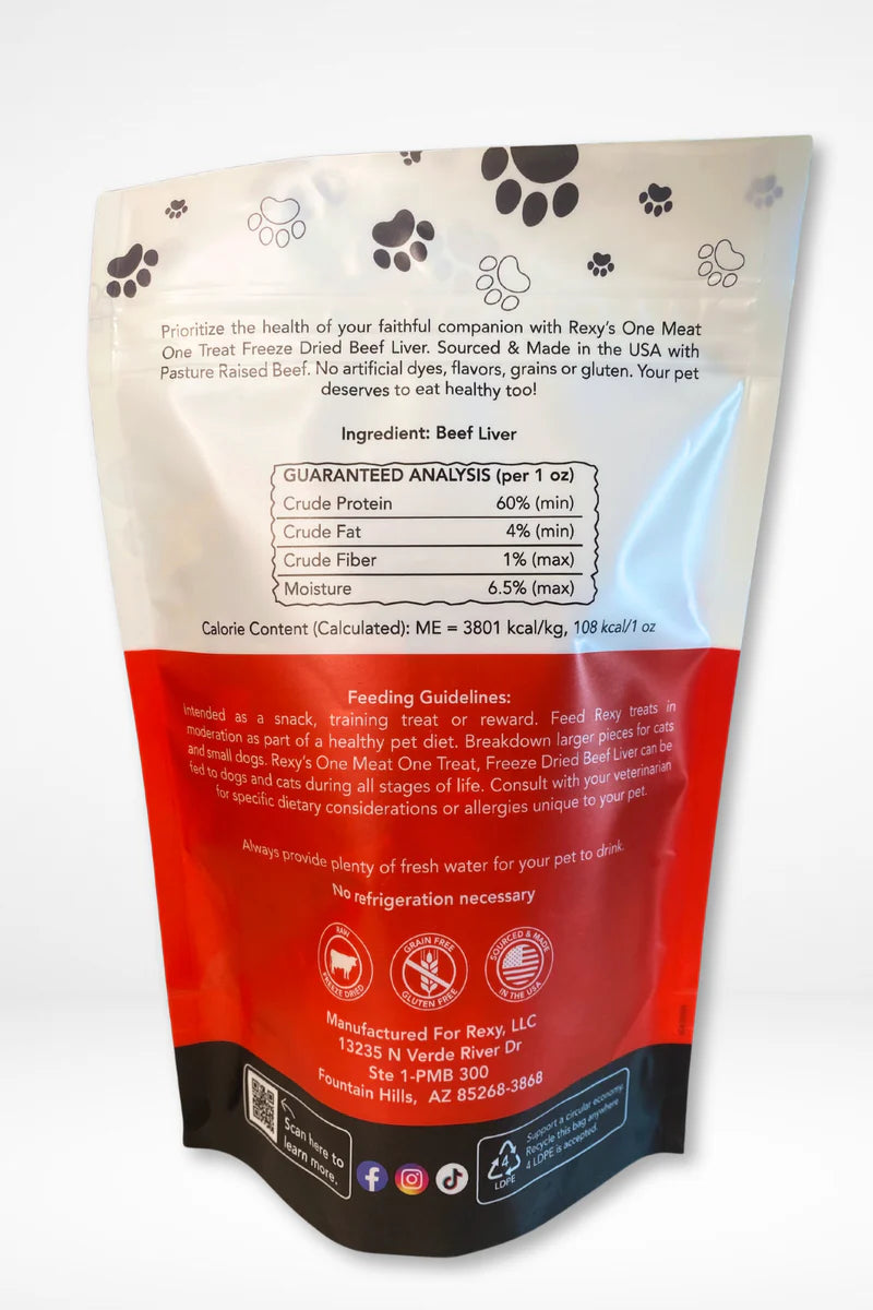 Rexy FD Beef Liver 4oz