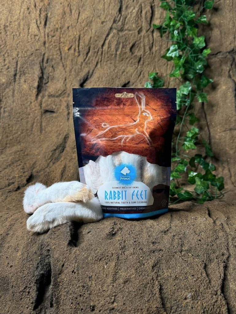 Rabbit Feet- Fur On Chews 6ct