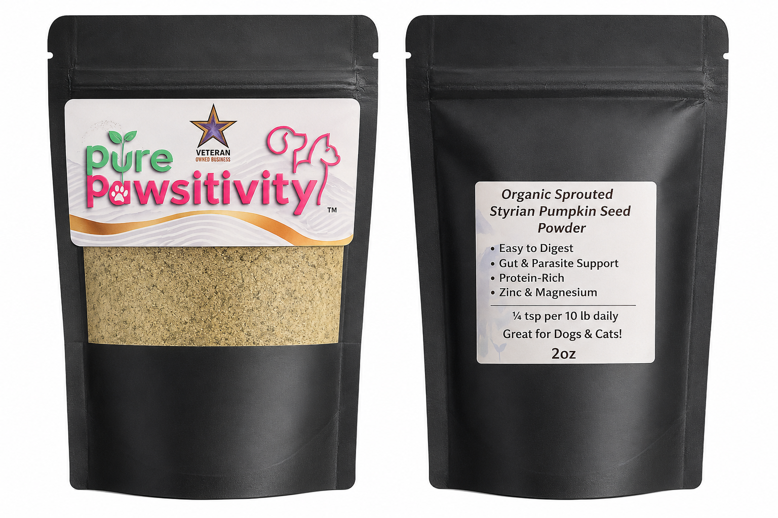 Sprouted Styrian pumpkin seed powder