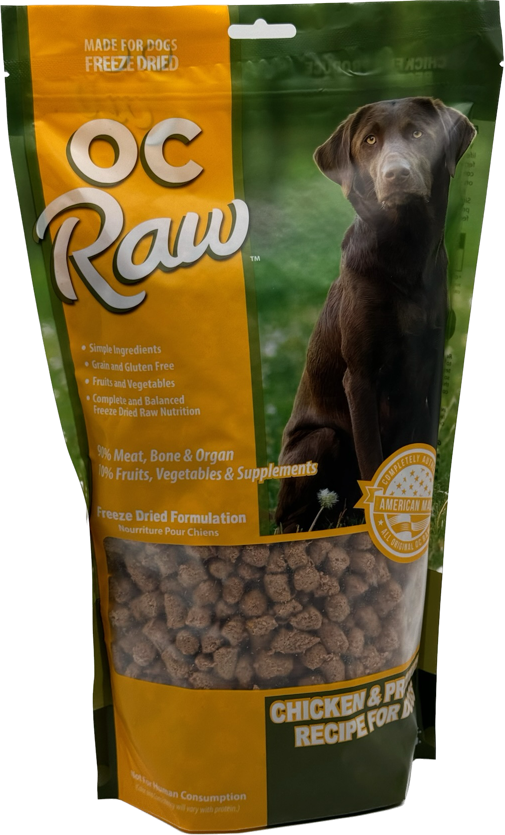 OCRaw Freeze-Dried Chicken & Produce –20oz