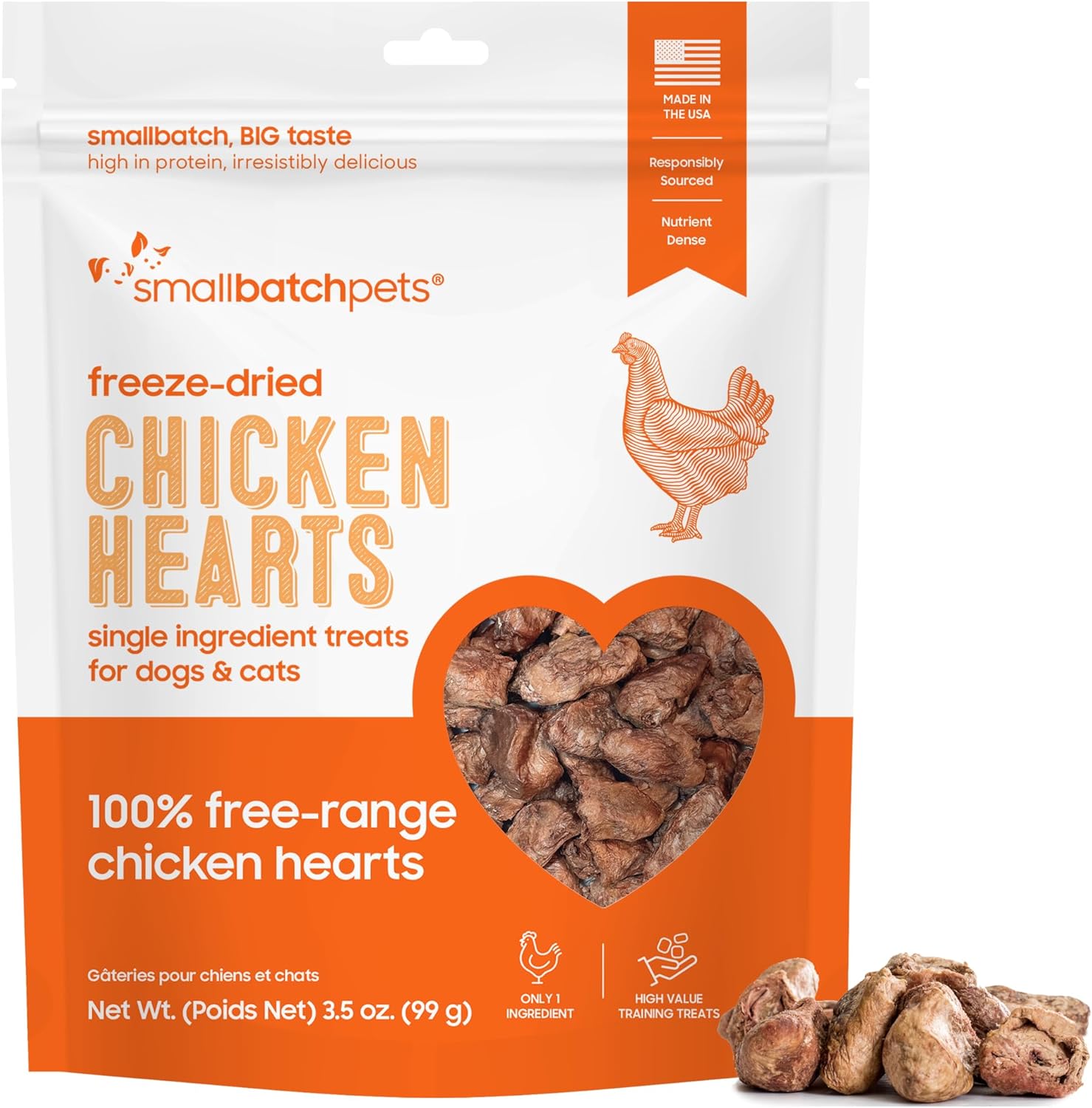 SB FD chicken Hearts 14oz- BULK